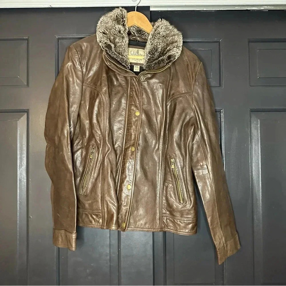 Wilson Vintage USA Leather Women Brown Jacket Sz. XXL - Picture 1 of 13
